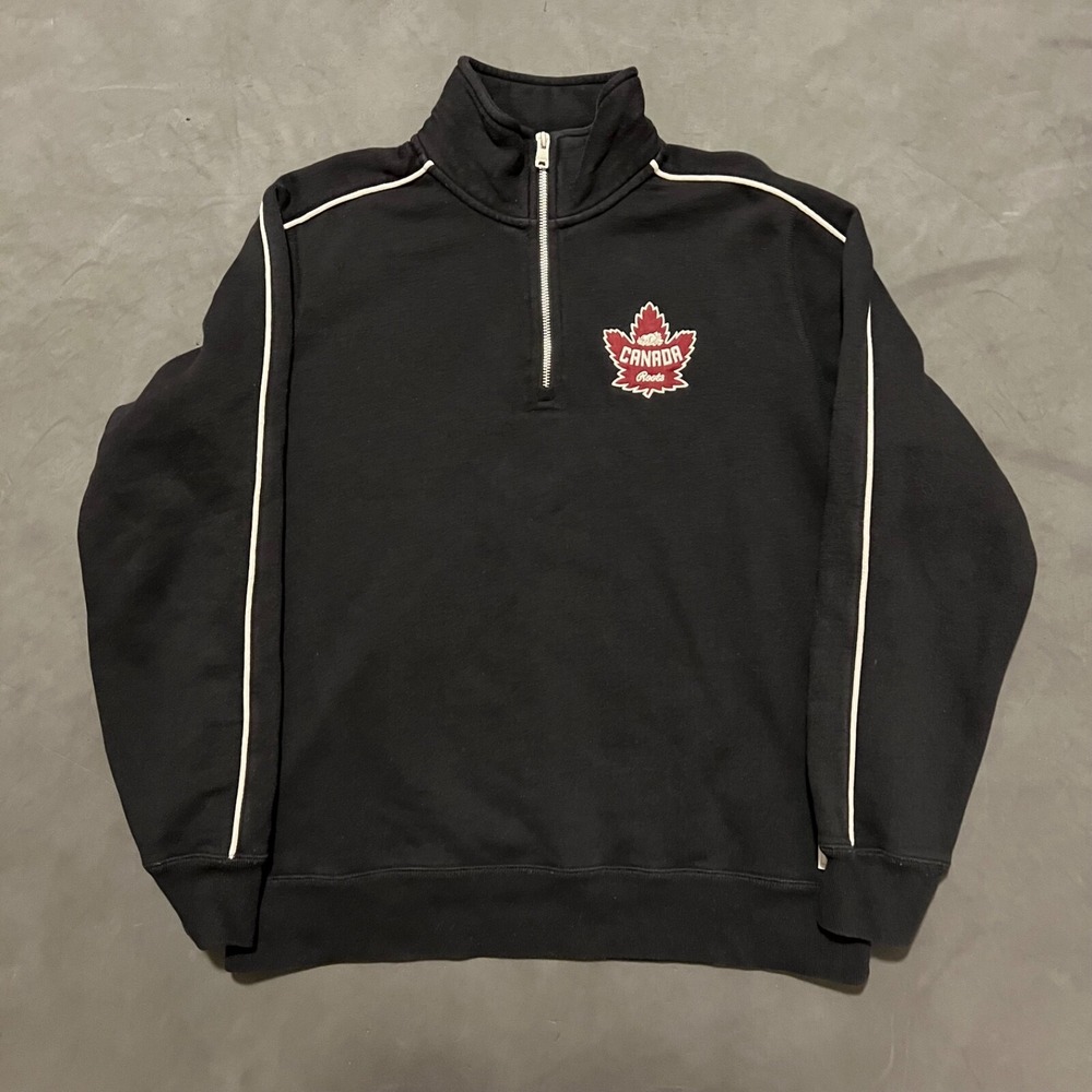Black Quarter-Zip Men's Shirt